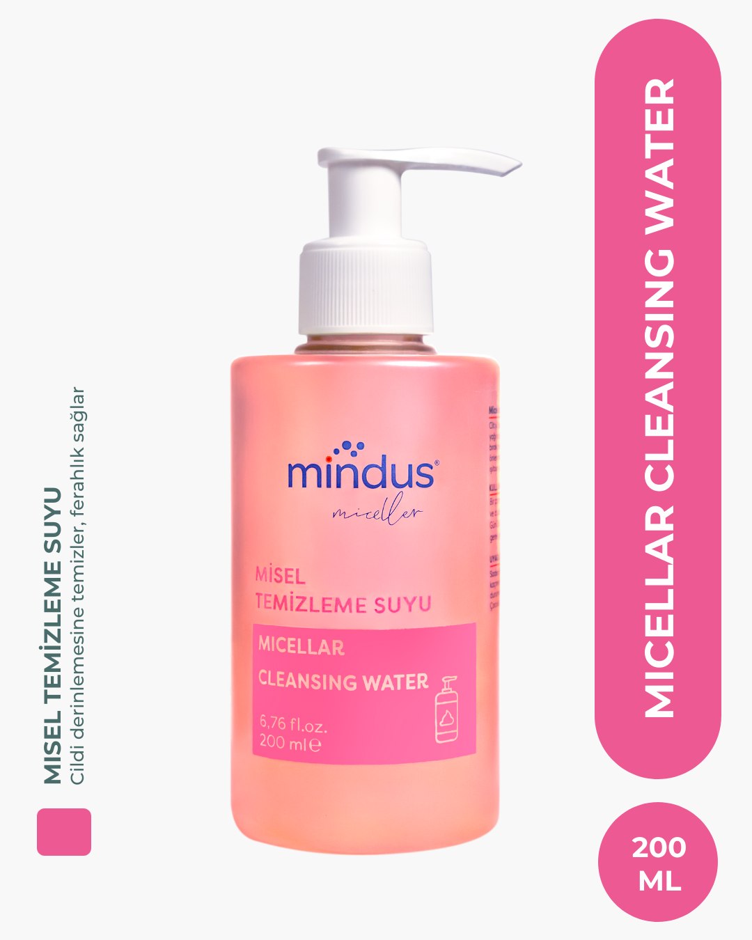 mindus Micellar Makyaj Temizleme Suyu 200 ml