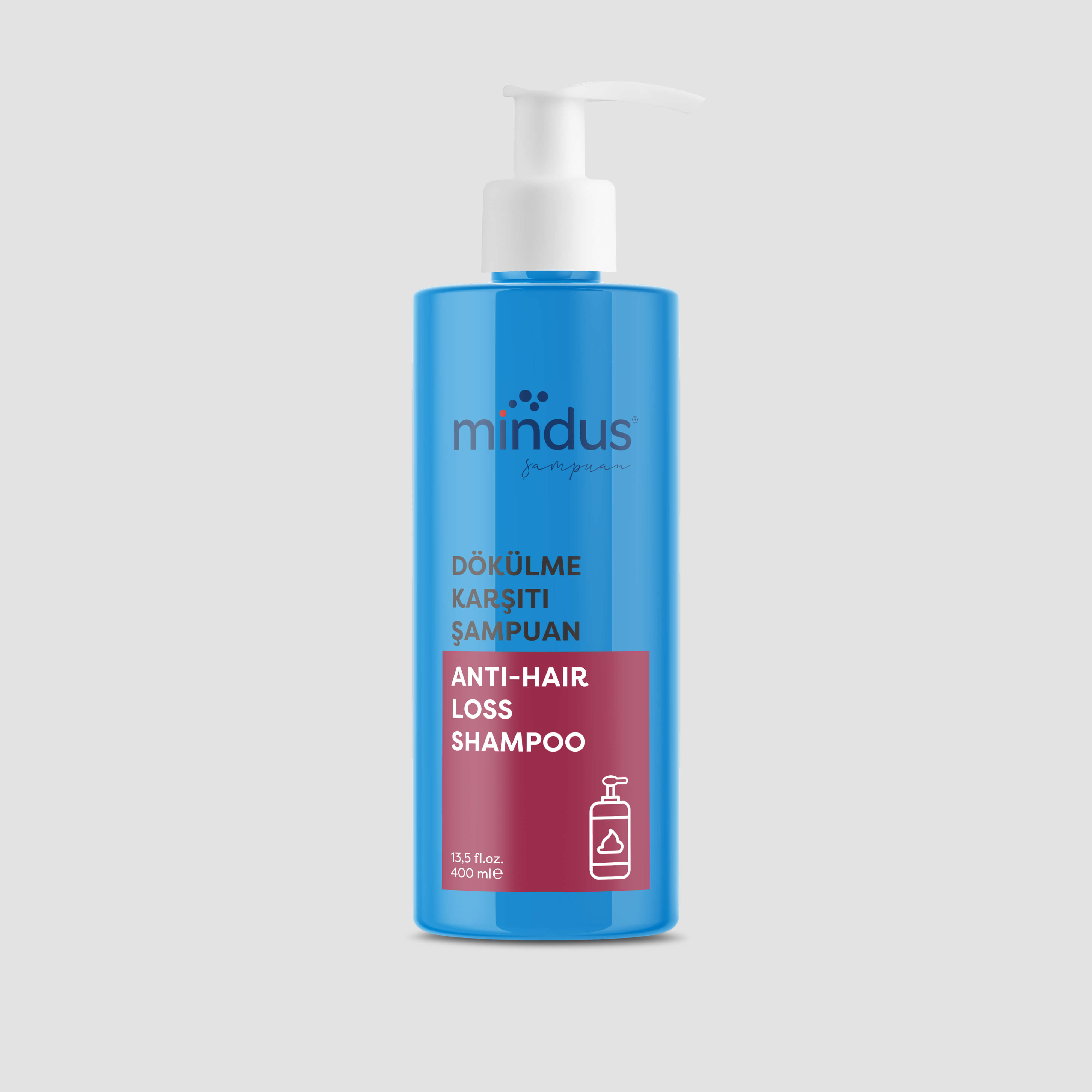 mindus Anti Hair Loss Dökülme Karşıtı Şampuan 400ml – Tüm Saçlar
