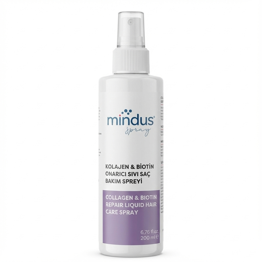 Mindus Kolajen & Biotin Onarıcı Sıvı Saç Bakım Spreyi 200 ml
